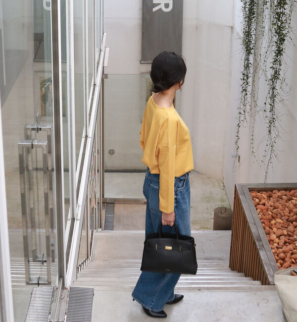 Rouge vif「【一部店舗限定】エコポリコット天竺プルオーバー/ ロングスリーブTシャツ」|Tシャツ・カットソー|