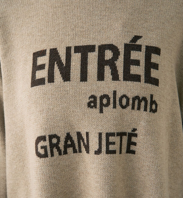 Rouge vif「ウール混ジャガードロゴニットプルオーバー」|ニット・セーター|