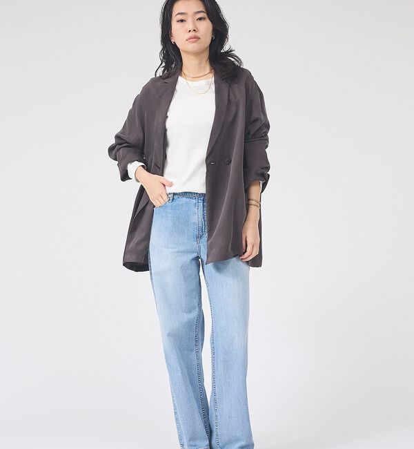 Rouge vif「【セットアップ対応】キュプラフィブリルダブルジャケット」|テーラードジャケット|