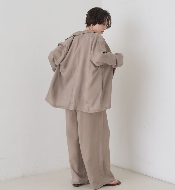 Rouge vif「【セットアップ対応】キュプラフィブリルダブルジャケット」|テーラードジャケット|