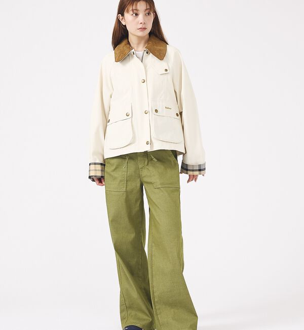 Rouge vif「【Barbour/バブアー】CROPPED BEADNELL  JACKET/バ」|ブルゾン・スタジャン|