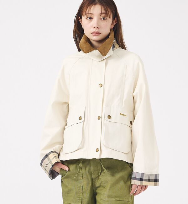 Rouge vif「【Barbour/バブアー】CROPPED BEADNELL  JACKET/バ」|ブルゾン・スタジャン|