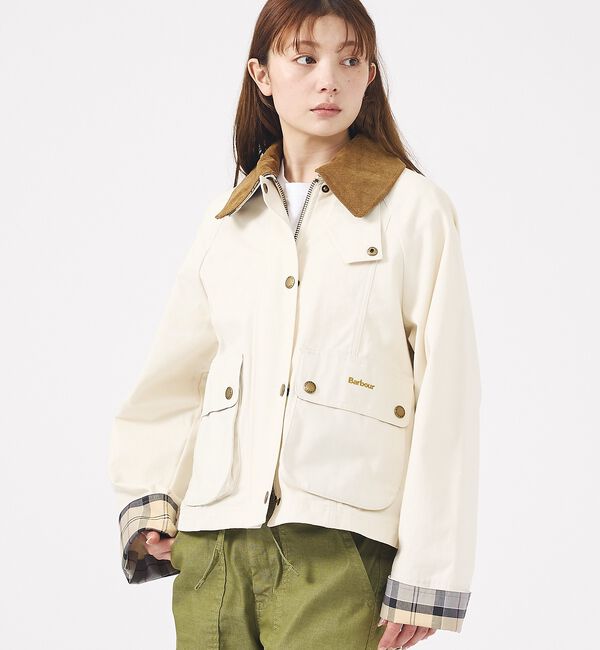 Rouge vif「【Barbour/バブアー】CROPPED BEADNELL  JACKET/バ」|ブルゾン・スタジャン|