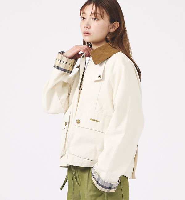 Rouge vif「【Barbour/バブアー】CROPPED BEADNELL  JACKET/バ」|ブルゾン・スタジャン|