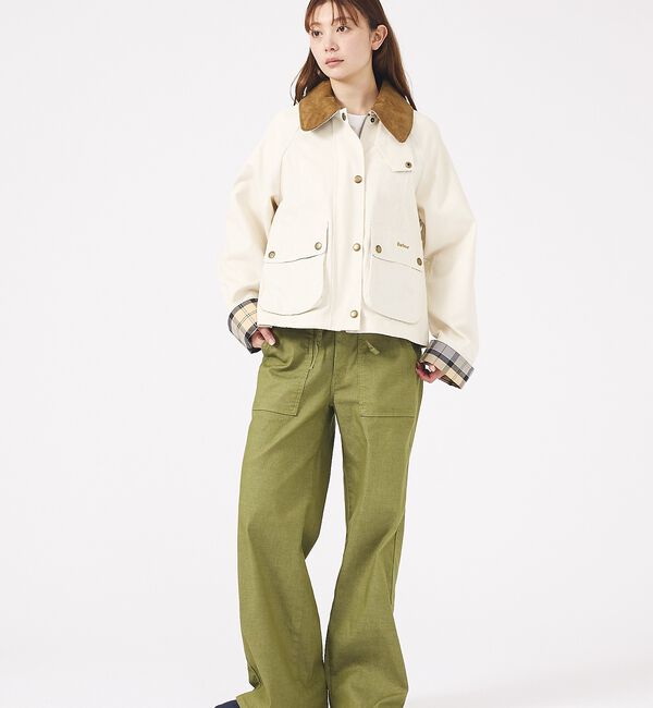Rouge vif「【Barbour/バブアー】CROPPED BEADNELL  JACKET/バ」|ブルゾン・スタジャン|