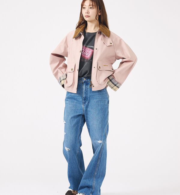 Rouge vif「【Barbour/バブアー】CROPPED BEADNELL  JACKET/バ」|ブルゾン・スタジャン|