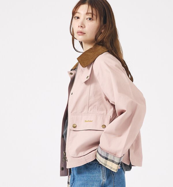 Rouge vif「【Barbour/バブアー】CROPPED BEADNELL  JACKET/バ」|ブルゾン・スタジャン|
