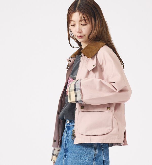 Rouge vif「【Barbour/バブアー】CROPPED BEADNELL  JACKET/バ」|ブルゾン・スタジャン|
