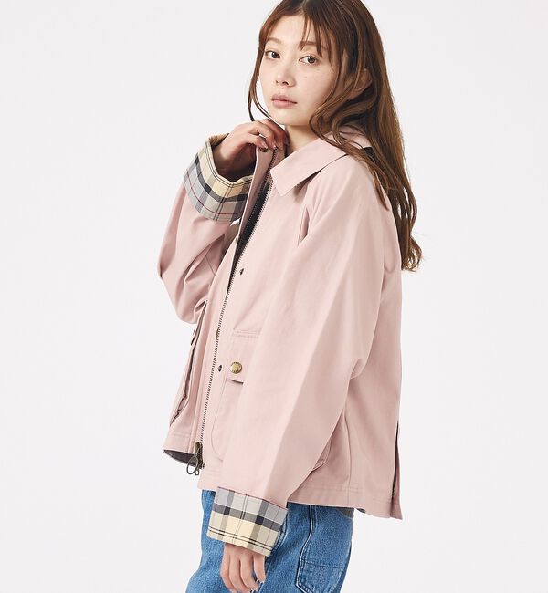 Rouge vif「【Barbour/バブアー】CROPPED BEADNELL  JACKET/バ」|ブルゾン・スタジャン|