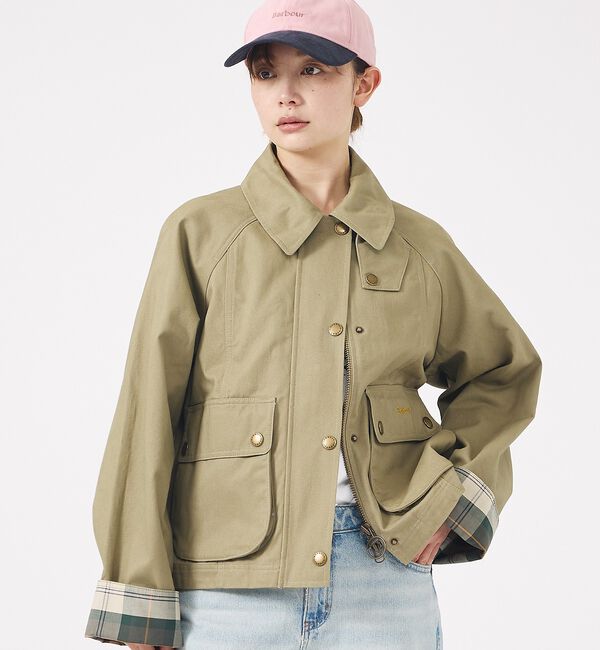 Rouge vif「【Barbour/バブアー】CROPPED BEADNELL  JACKET/バ」|ブルゾン・スタジャン|
