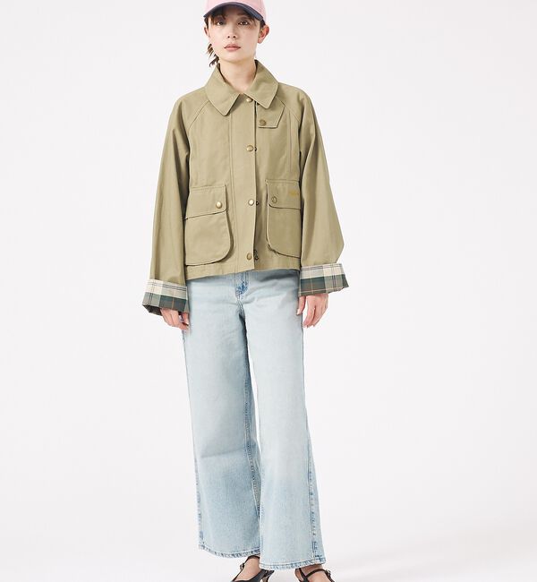 Rouge vif「【Barbour/バブアー】CROPPED BEADNELL  JACKET/バ」|ブルゾン・スタジャン|