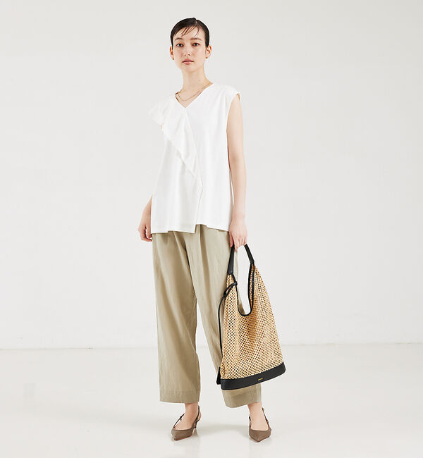 qualite「フィブリルポプリンドロストパンツ」|その他|