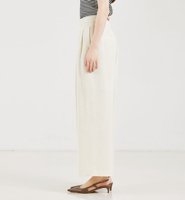 qualite「【セットアップ対応】カラミツイードワイドパンツ」|その他|