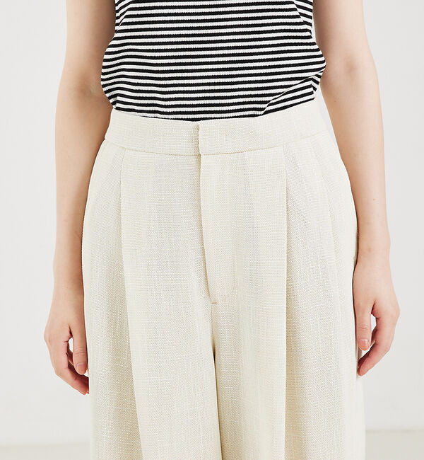 qualite「【セットアップ対応】カラミツイードワイドパンツ」|その他|