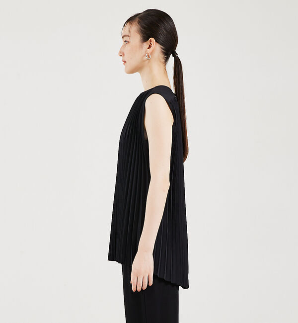 qualite「サーキュラープリーツブラウス」|シャツ・ブラウス|