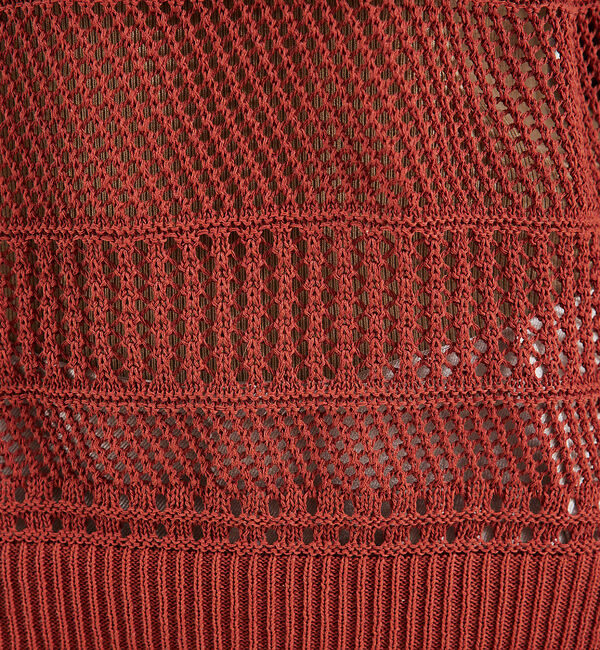 qualite「かぎ針風ノースリーブニット」|ニット・セーター|