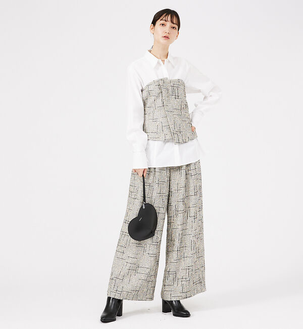 qualite「【セットアップ対応可能】ツイードビスチェ」|ダウンベスト・ベスト|