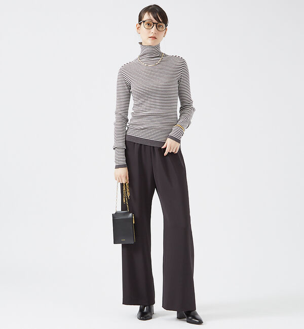 qualite「2WAYバックピーチセミフレアパンツ」|その他|