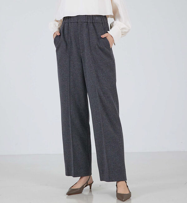 qualite「【セットアップ対応】ツイルジャージパンツ」|スラックス|