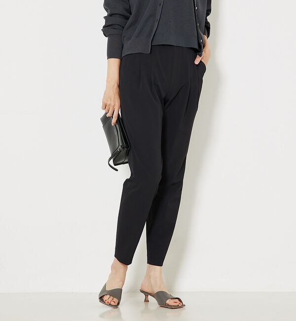 qualite「【25SS】2WAYストレッチタックパンツ」|その他|ブラック
