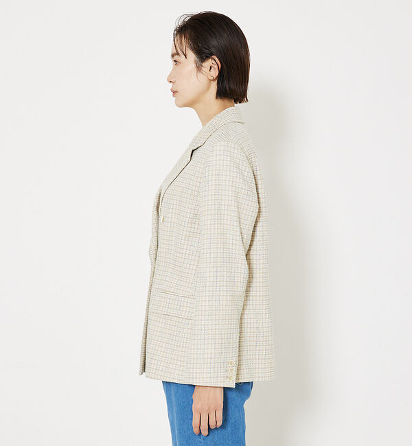 qualite「ミックスカラーツイードダブルジャケット」|その他|