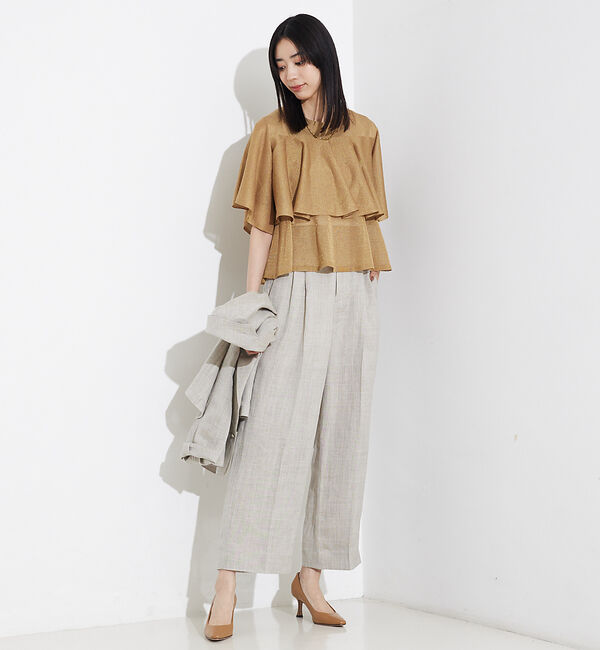 qualite「シャイニーフレアニット」|ニット・セーター|