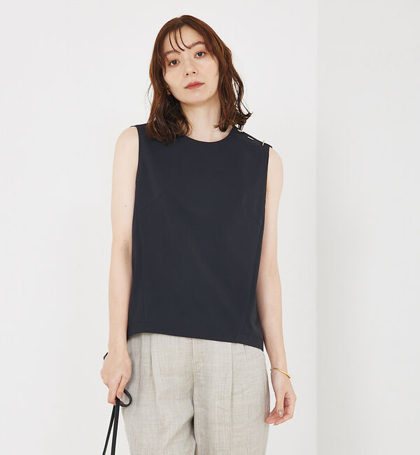 qualite「コクーンノースリーブ」|キャミソール|