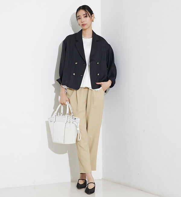 qualite「バックサテンジョーゼットパンツ」|その他|