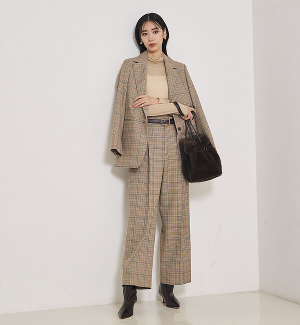 qualite「【セットアップ対応】TWツイルチェックパンツ」|その他|