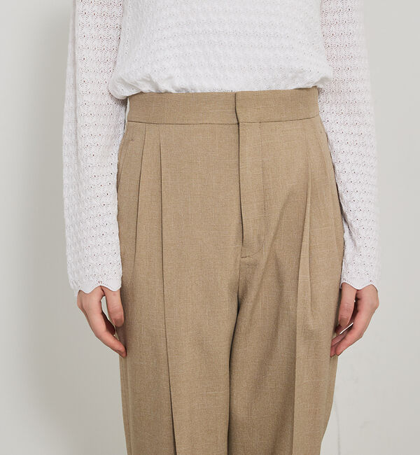 qualite「【セットアップ対応】ツイードタックテーパード」|その他|