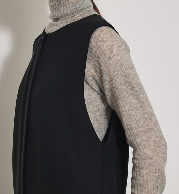 qualite「【オールシーズン大活躍】ダブルサテンオールインワン」|オールインワン|