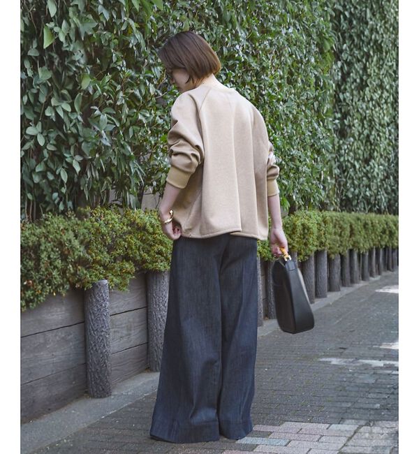 qualite「【ラフすぎない大人のスウェット】ラメスウェットプルオーバー」|スウェット・ジャージ|