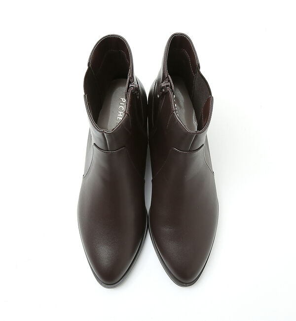 AU BANNISTER「【最高ブーツ/ 3cmヒール】ラウンドトゥショートブーツ」|ショートブーツ|