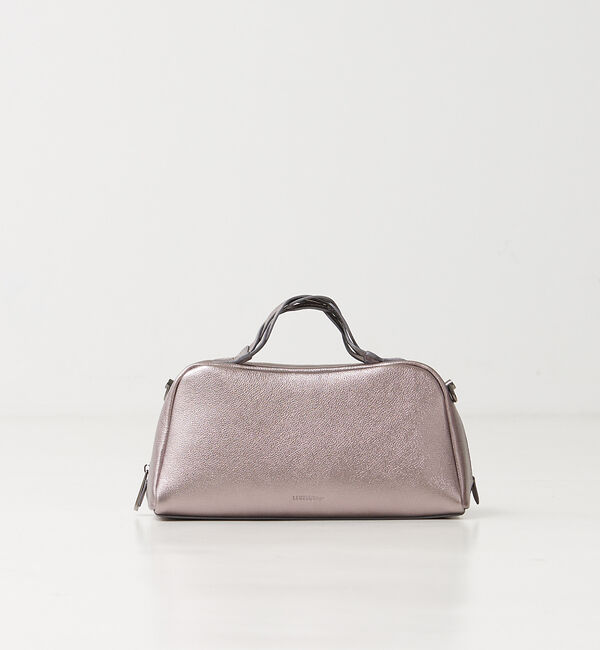 LOWELL things「【GISELe・CLASSY掲載】Rippl/レザー2WayショルダーボストンB」|ショルダー・メッセンジャー|シルバー