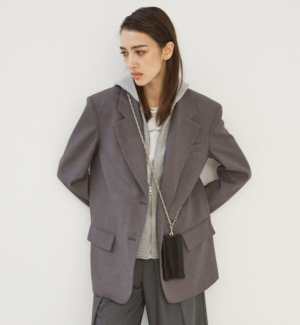 LOWELL things「Chain Strap/チェーンショルダー（スマホタブ付き）」|モバイルケース|シルバー