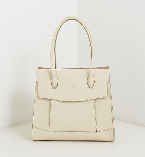 LOWELL things「【VERY掲載】Cuddly/レザーオープントート(L) 24SS」|トートバッグ|