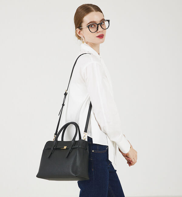 LOWELL things「Belte/レザーベルテッド2WAYトート」|ショルダー・メッセンジャー|