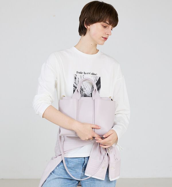 LOWELL things「Ordi/ダブルポケット2WAYトートM」|ショルダー・メッセンジャー|