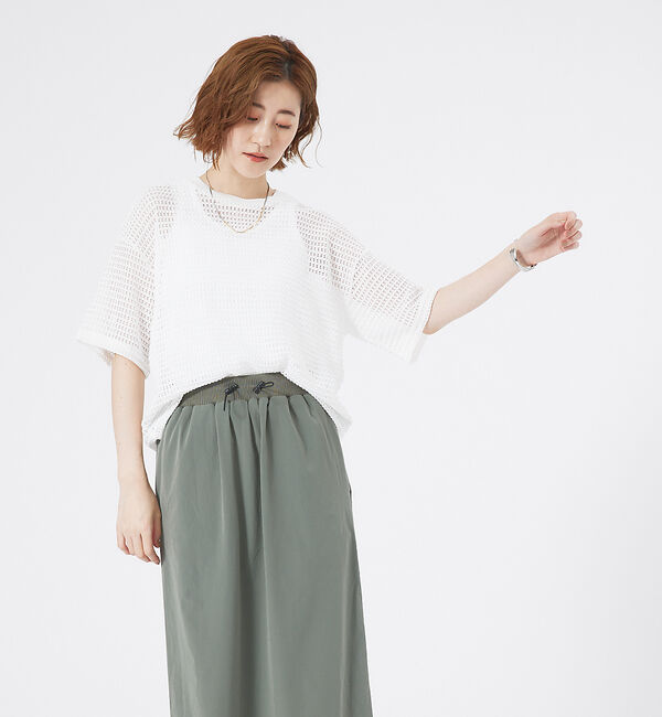 abahouse mavie「メッシュレースプルオーバー」|Tシャツ・カットソー|