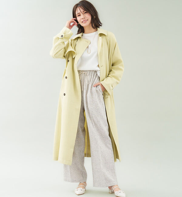 abahouse mavie「ヴィンテージツイルトレンチコート」|トレンチコート|