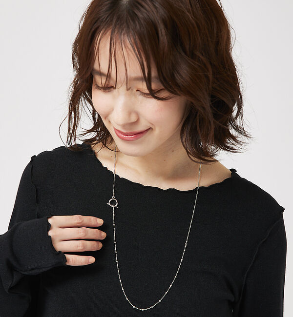 abahouse mavie「ミニボールチェーンコンビネックレス」|ネックレス|
