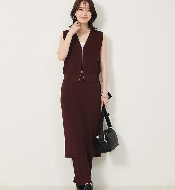 abahouse mavie「【セットアップ対応】ニットスカートレイヤードパンツ」|その他|