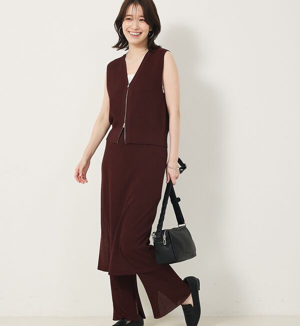 abahouse mavie「【セットアップ対応】ニットスカートレイヤードパンツ」|その他|