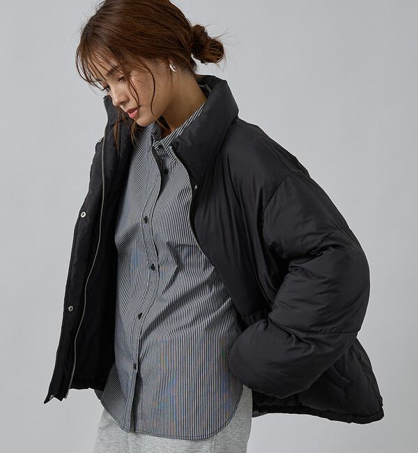 abahouse mavie「【non-no掲載】中綿オーバースタンドブルゾン」|ブルゾン・スタジャン|