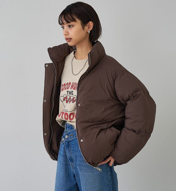 abahouse mavie「【non-no掲載】中綿オーバースタンドブルゾン」|ブルゾン・スタジャン|