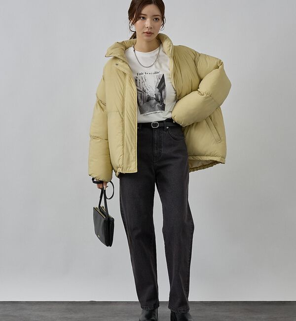 abahouse mavie「【non-no掲載】中綿オーバースタンドブルゾン」|ブルゾン・スタジャン|