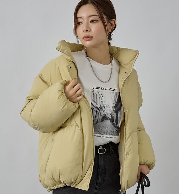 abahouse mavie「【non-no掲載】中綿オーバースタンドブルゾン」|ブルゾン・スタジャン|