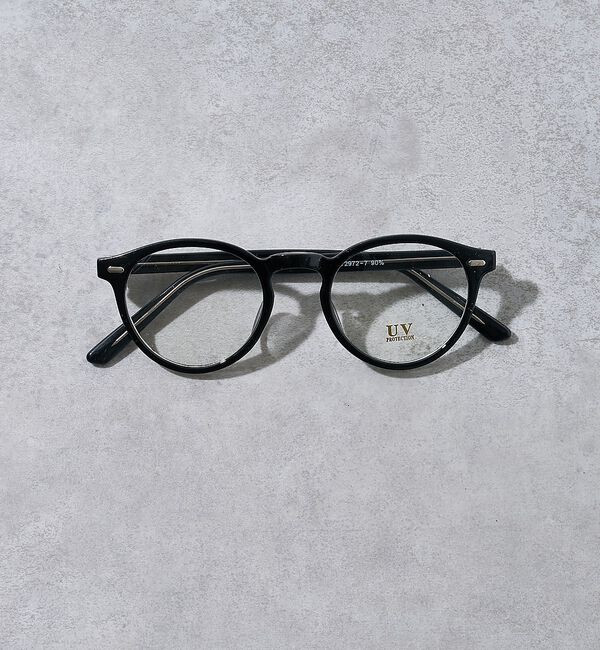 abahouse mavie「【UVカット】クリアカラーレンズサングラス」|メガネ|ブラック