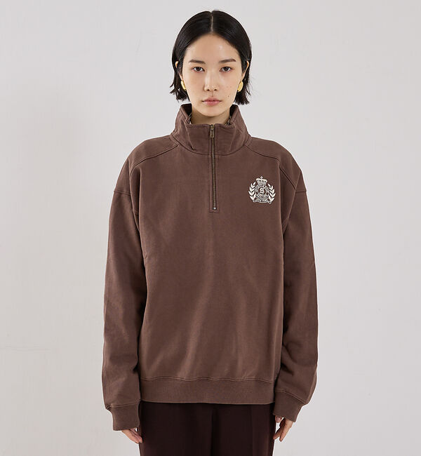 The Store by C' 「【Sporty&Rich】NY Crest Embroidered Quarte」|スウェット・ジャージ|