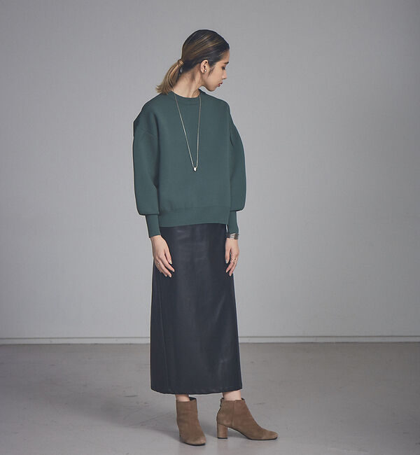 NOMINE「ラメプレーティングボリュームスリーブニット」|ニット・セーター|